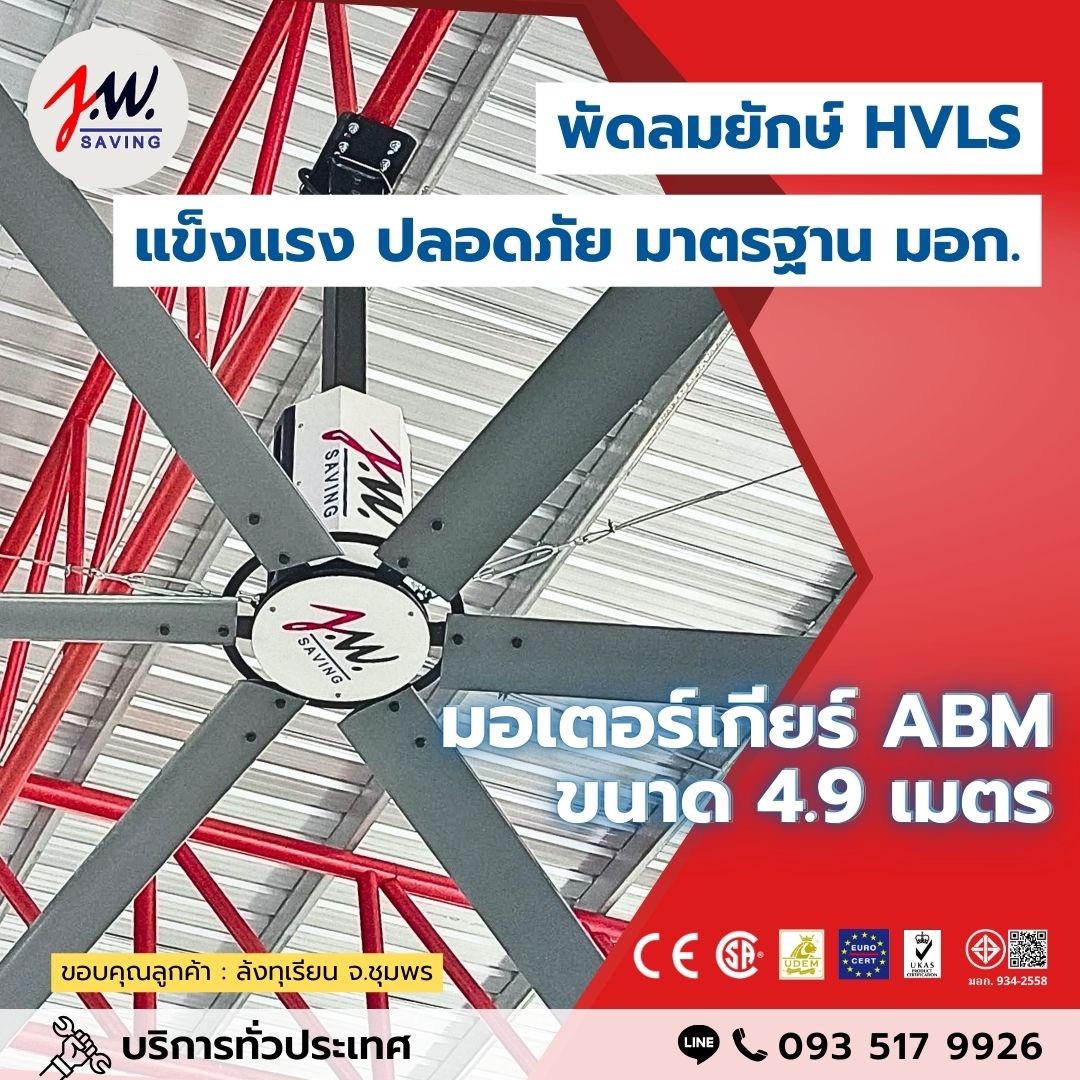 พัดลมยักษ์ รุ่นเกียร์ ABM เยอรมัน
