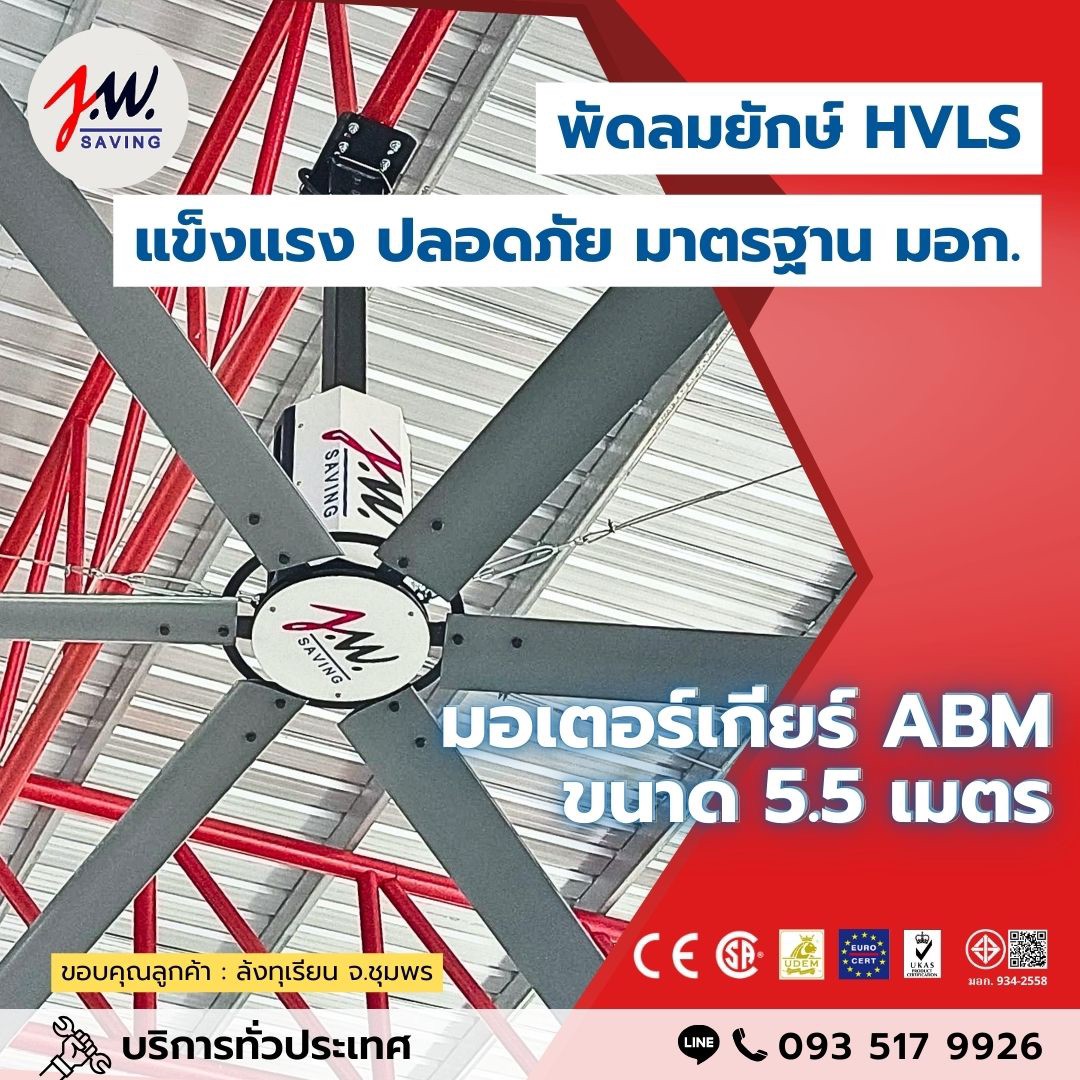 พัดลมยักษ์ รุ่นเกียร์ ABM เยอรมัน